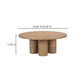 Treccia Round Coffee Table Moes Home Collection Mhc Bb 1029 24 0 2