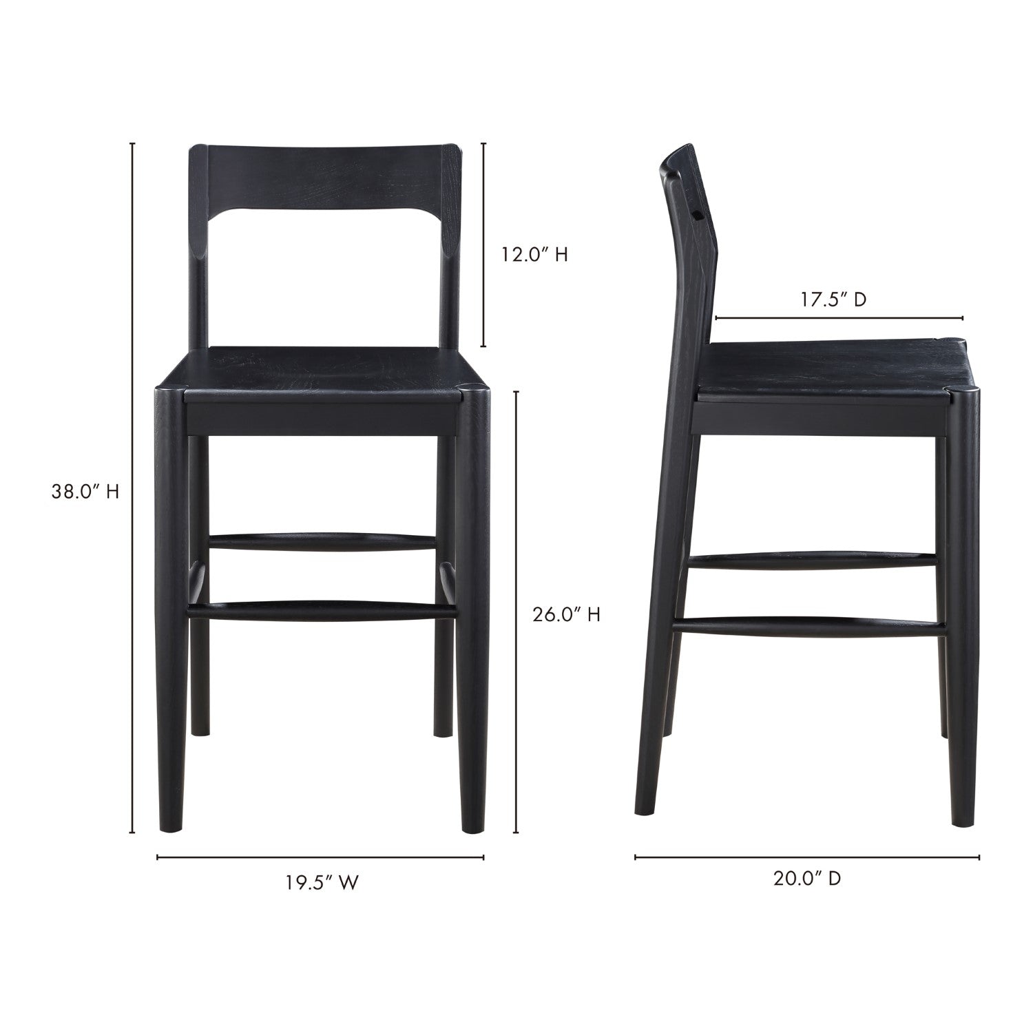 Owing Counter Stool By Moe's Home Collection Mhc Bc 1124 02 16