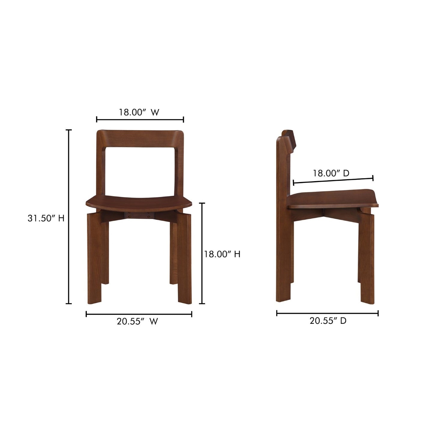 Daifuku Dining Chair Set Of 2 By Bd La Mhc Bc 1128 20 8