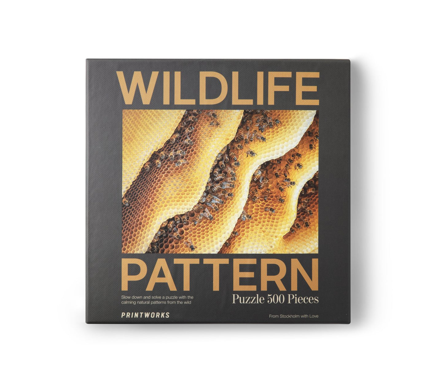 puzzle bee wildlife pattern 1