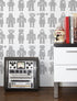Big Robots Wallpaper in Tin design by Aimee Wilder