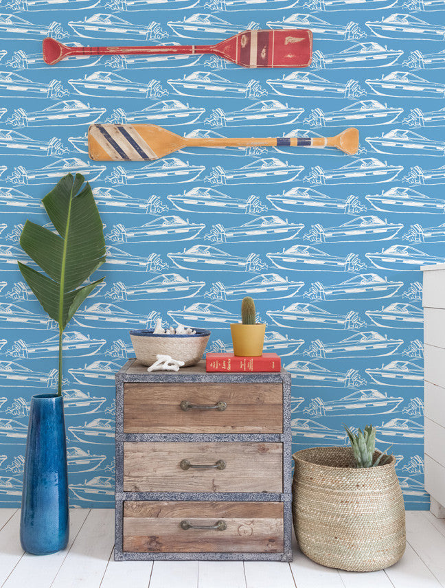 Sample Boating Wallpaper in Pool design by Aimee Wilder