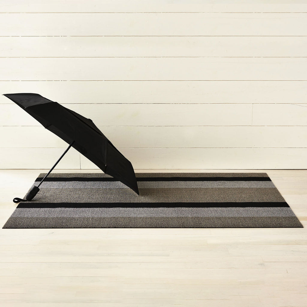 Bold Stripe Silver Black Shag Chilewich Chw 200126 004 3