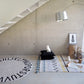 Azteca Natural Rug in Vintage Blue design by Lorena Canals