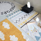 Azteca Natural Rug in Vintage Blue design by Lorena Canals