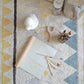Azteca Natural Rug in Vintage Blue design by Lorena Canals