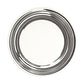 Salamanca Dinner Plate in Black & White Stripe design by Canvas