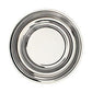 Salamanca Dinner Plate in Black & White Stripe design by Canvas