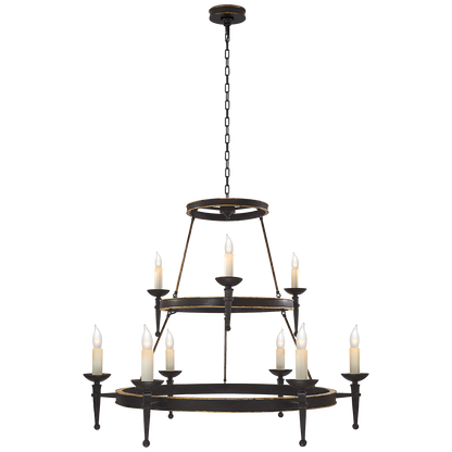 Dorset Large Torch Chandelier by Chapman & Myers