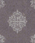 Sample Damask Mottled Wallpaper in Silver Grey/Lilac