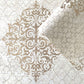 Damask Mottled Wallpaper in Rose Gold