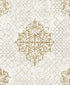 Sample Damask Mottled Wallpaper in Rose Gold