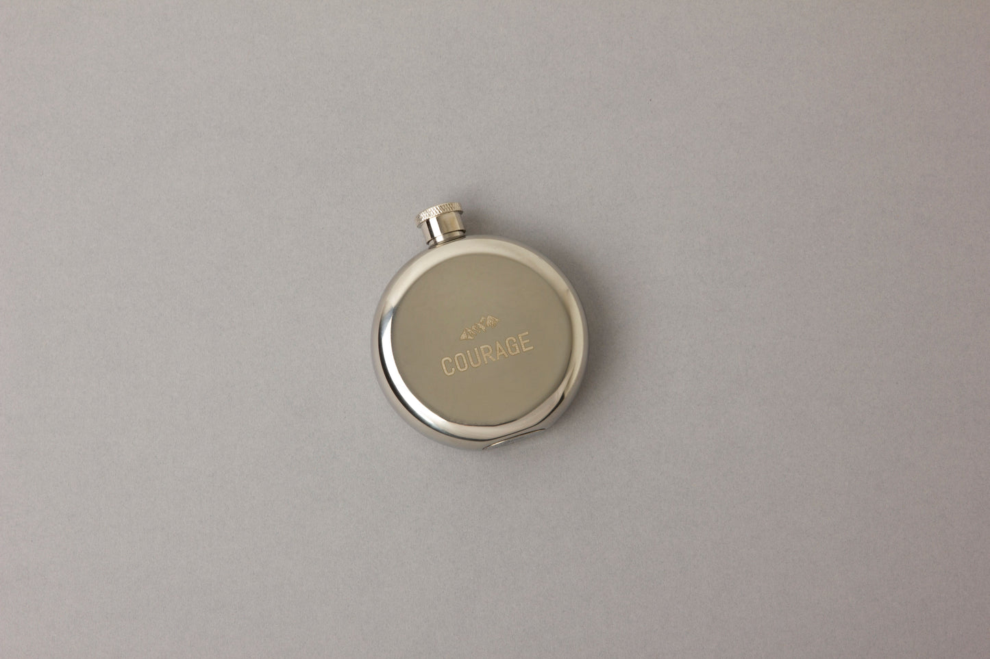 stainless steal hip flask courage 2