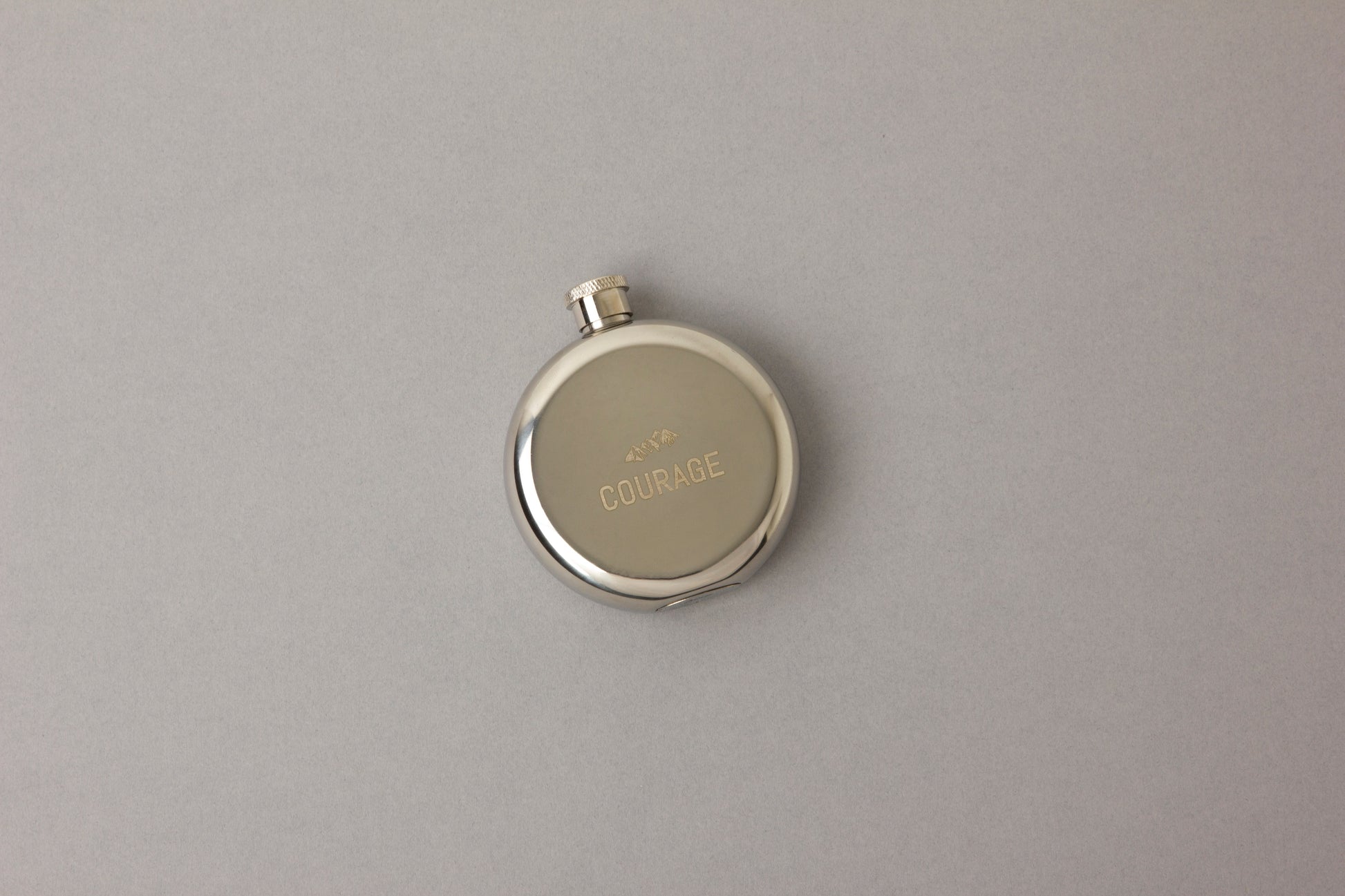 stainless steal hip flask courage 2