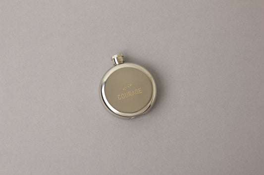 stainless steal hip flask courage 2