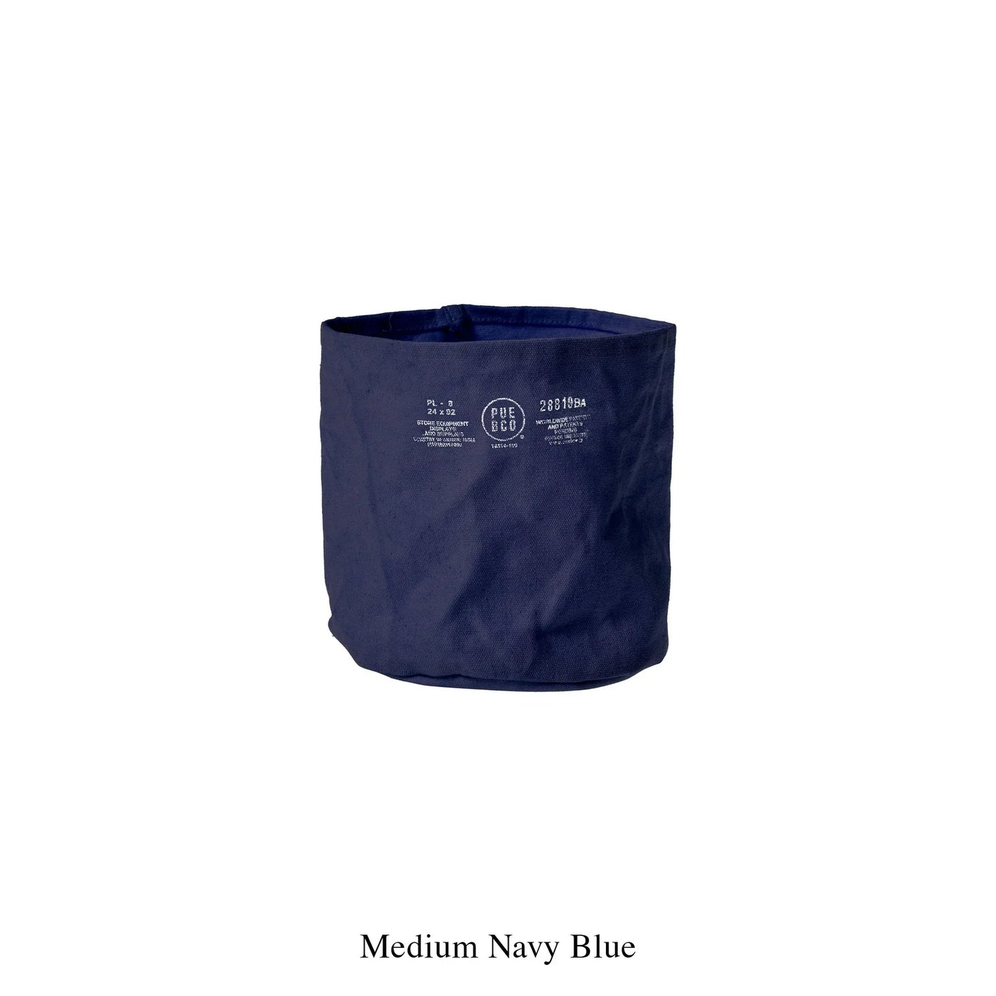 Canvas Pot Cover - Medium - Navy Blue