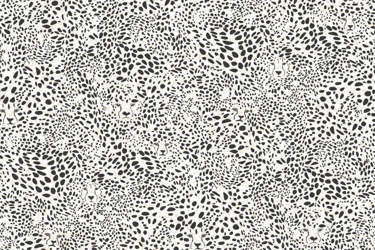 Cheetah Vision Wallpaper in Haze design by Aimee Wilder