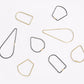 Contour Key Ring in Various Shapes & Colors design by Areaware