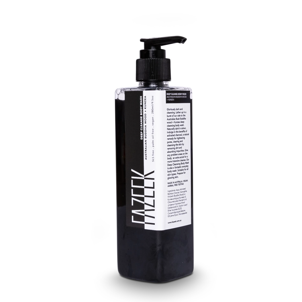 deep cleansing body wash in australian buddha wood kunzea design by fazeek 2