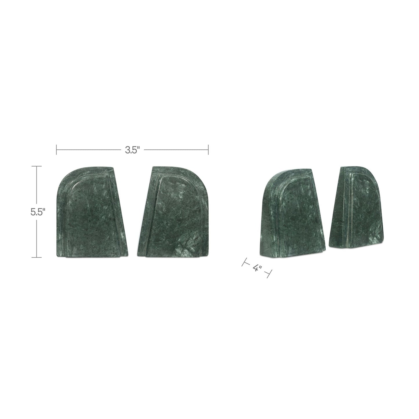 Zane Marble Bookends Set Of 2 Moes Home Collection Mhc Dd 1061 16 2