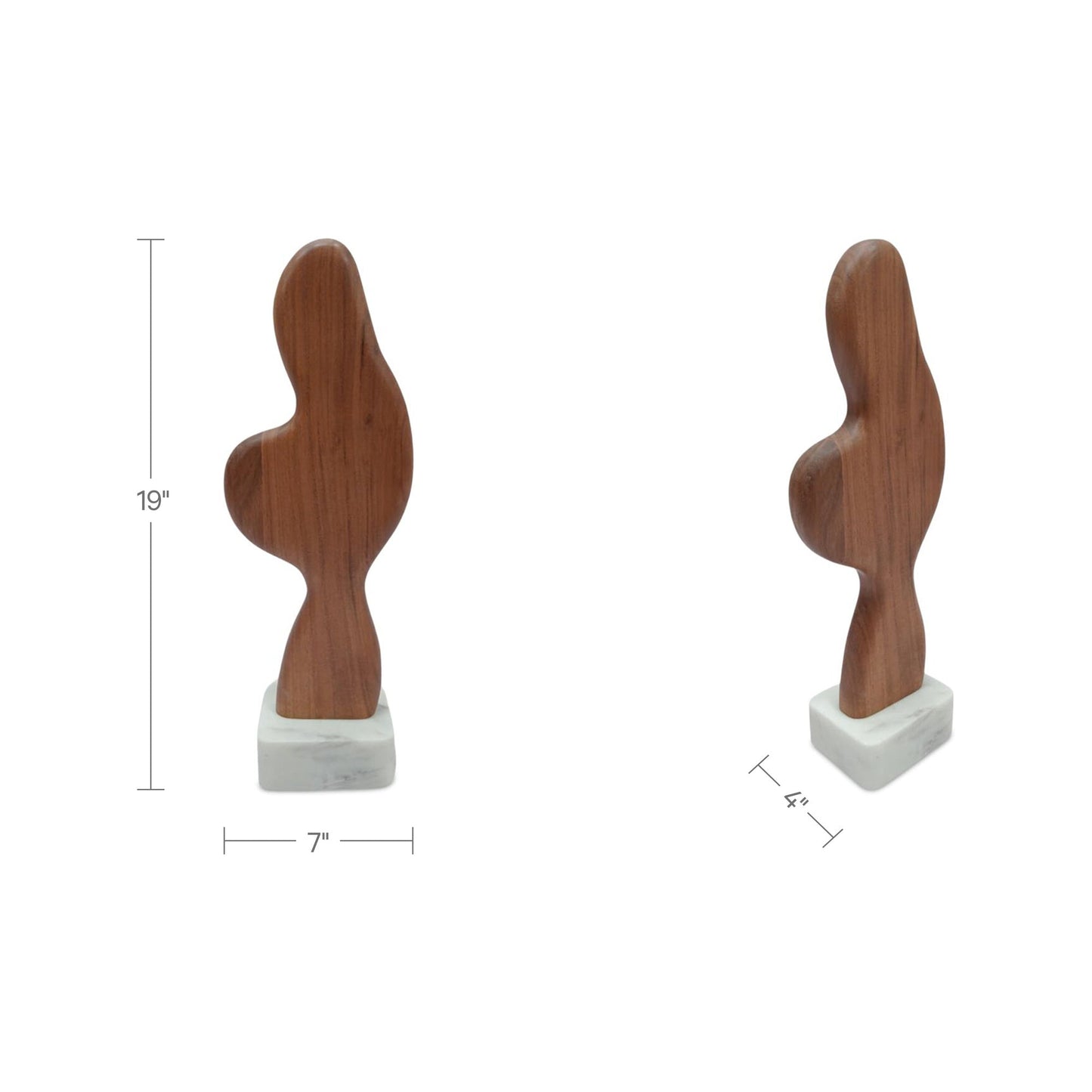 Eon Wood And Marble Sculpture Moes Home Collection Mhc Dd 1078 03 3