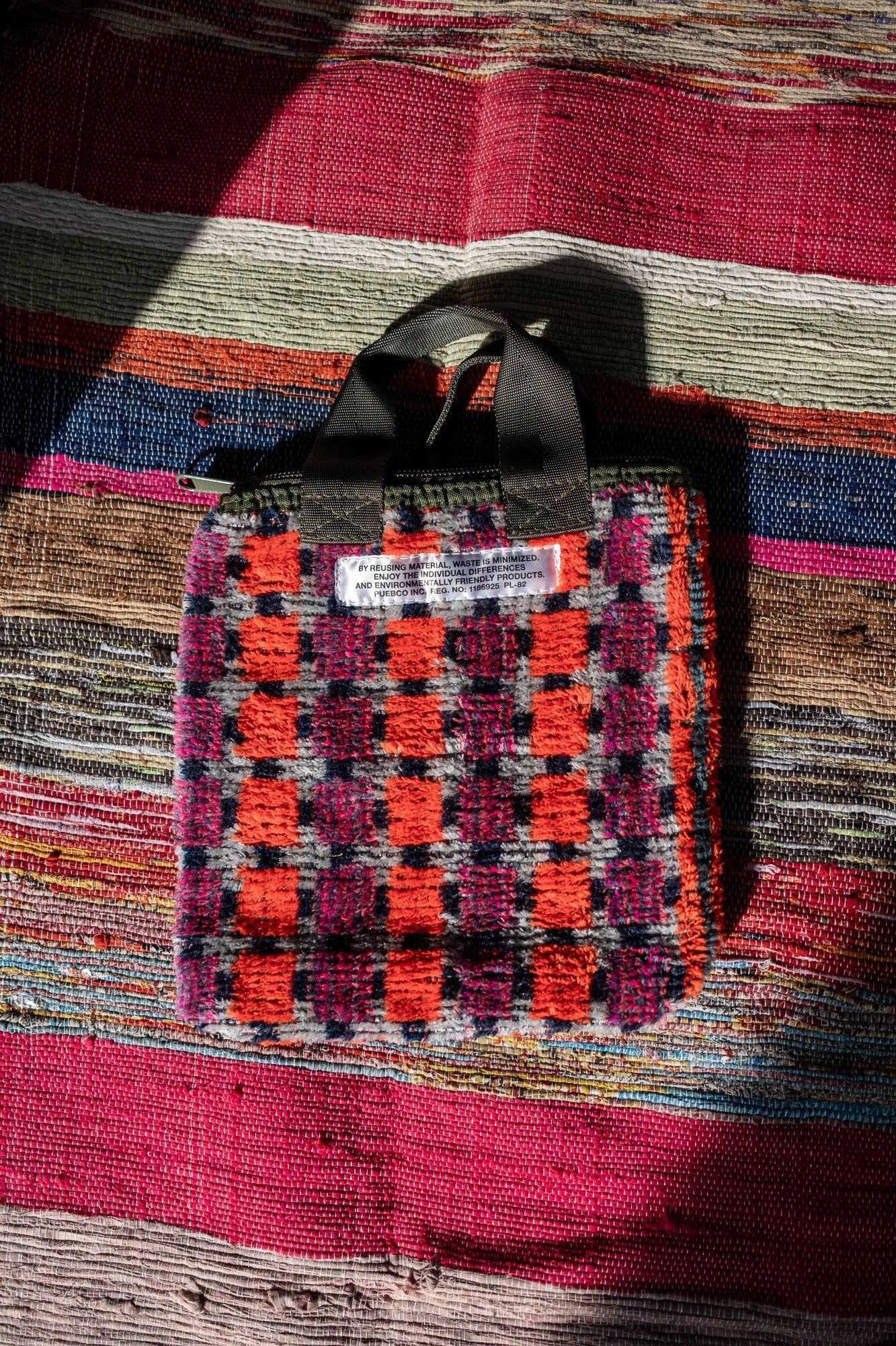 Truck Seat Fabric Small Tote 7