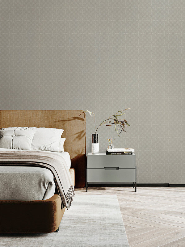 Zen Geometric Wallpaper in Beige