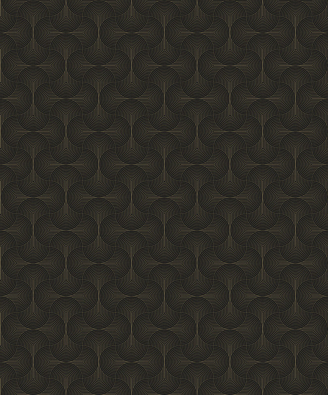 Zen Geometric Wallpaper in Bronze