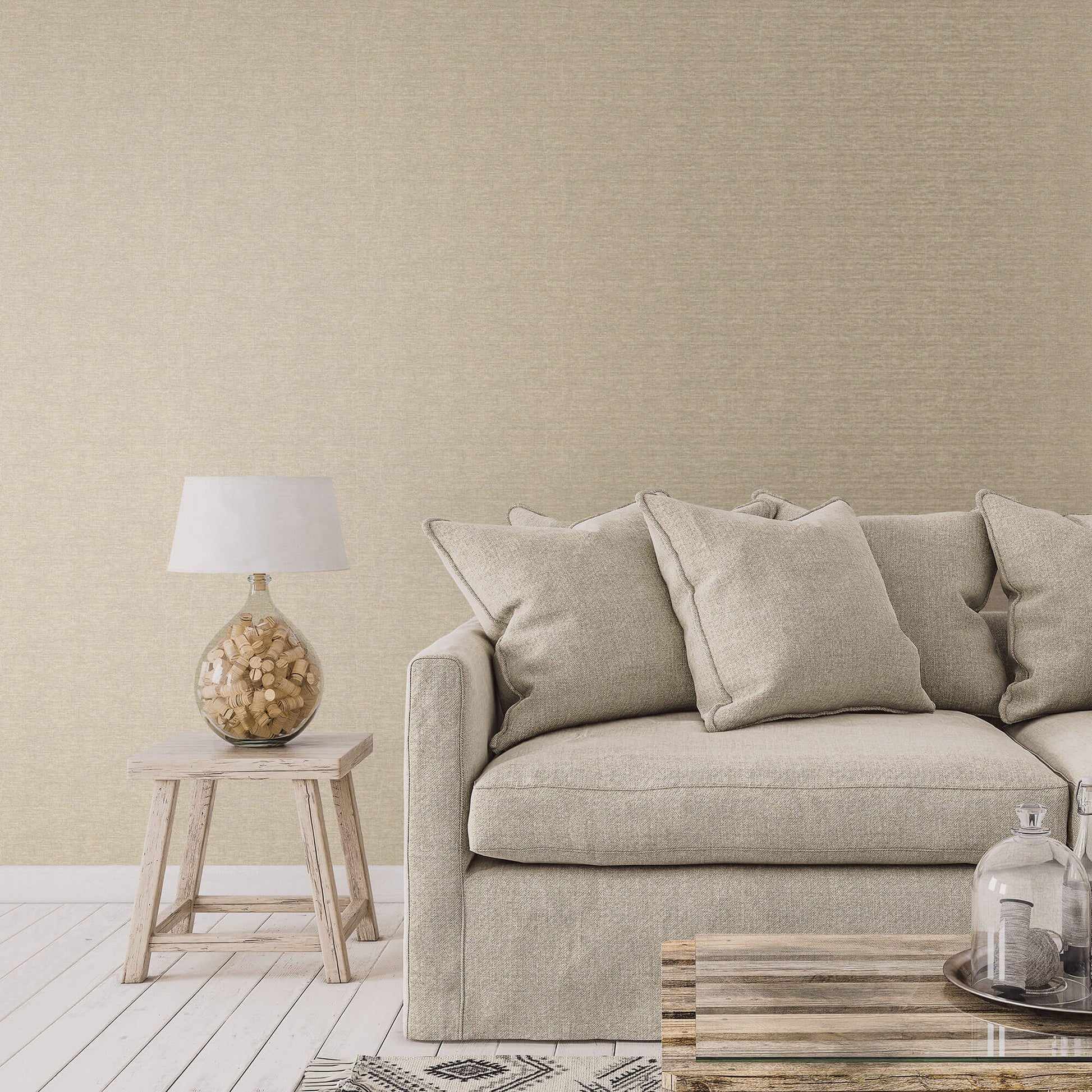 Mottled Metallic Plain Gold from the Emporium Collection by Galerie Wallcoverings