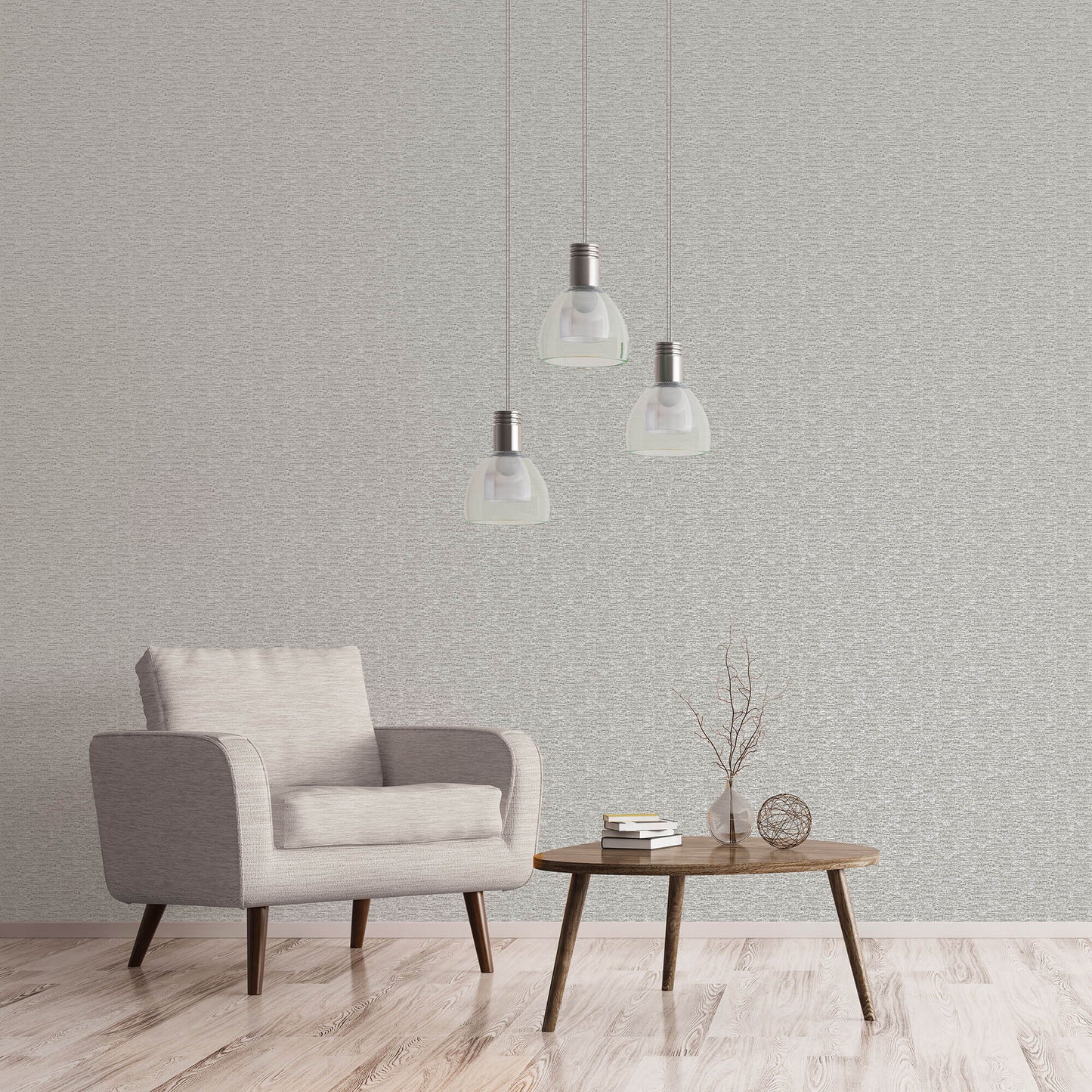 Mottled Metallic Plain Grey/Silver from the Emporium Collection by Galerie Wallcoverings