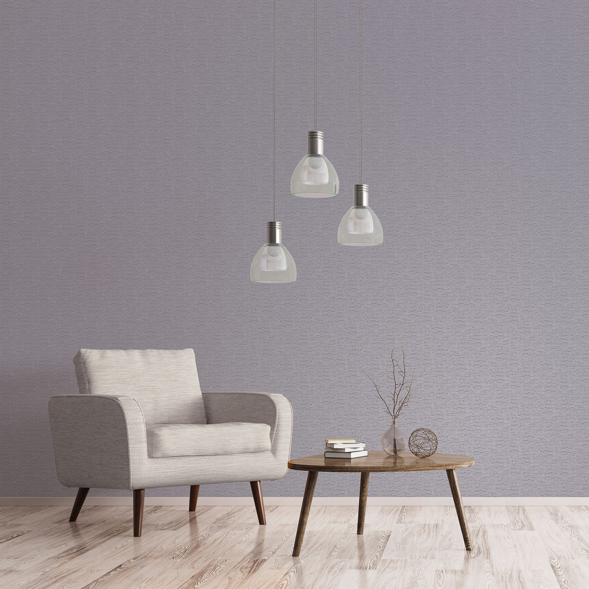 Mottled Metallic Plain Purple from the Emporium Collection by Galerie Wallcoverings