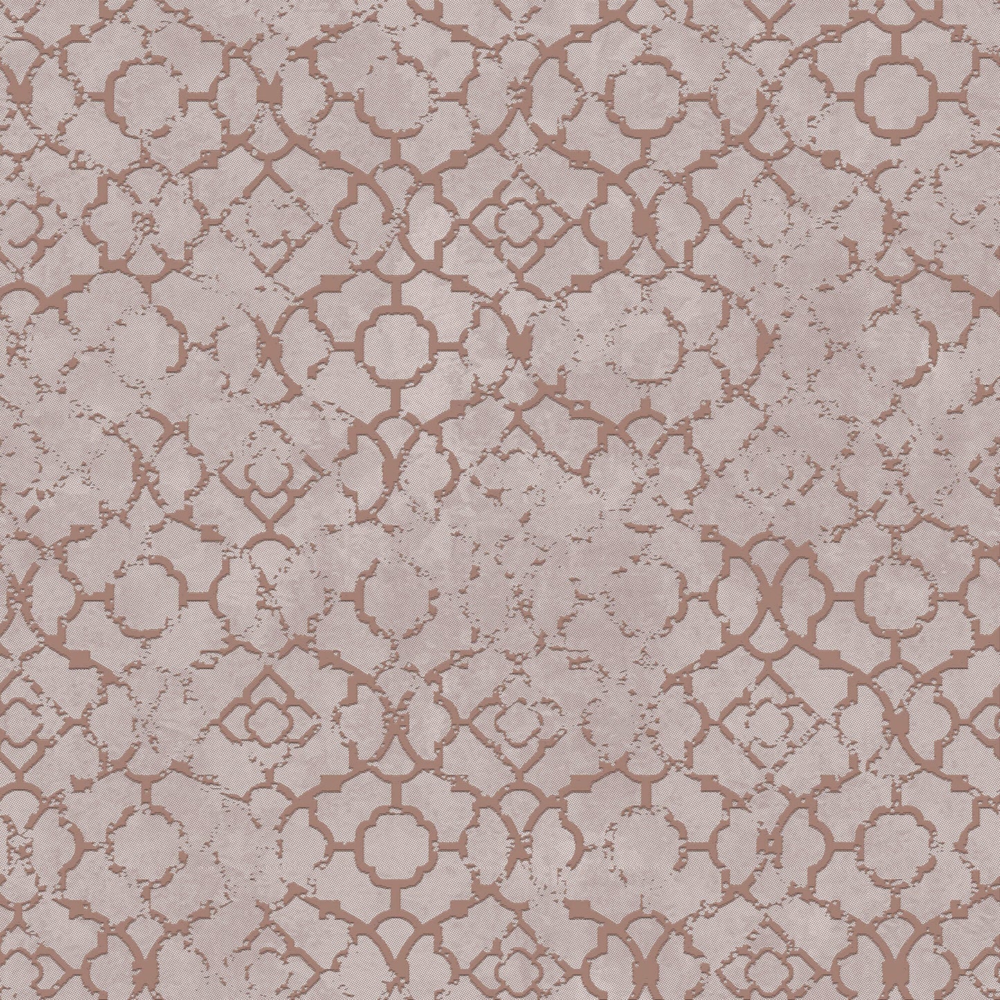 sample aged quatrefoil pink rose gold from the emporium collection by galerie wallcoverings 1