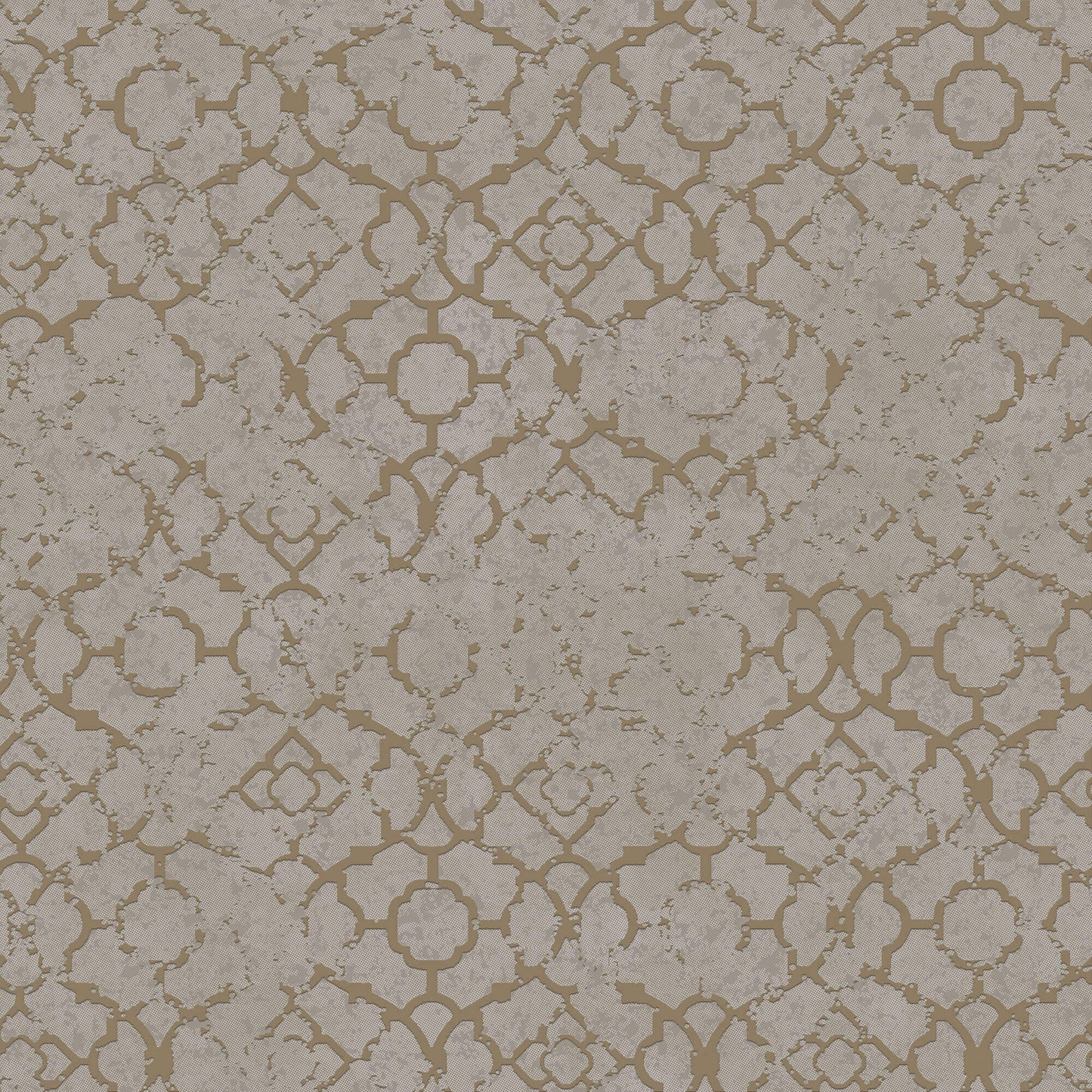 sample aged quatrefoil gold grey from the emporium collection by galerie wallcoverings 1