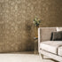 Aged Quatrefoil Gold from the Emporium Collection by Galerie Wallcoverings