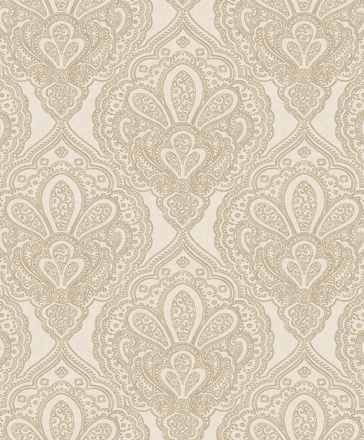 Mehndi Damask Gold from the Emporium Collection by Galerie Wallcoverings