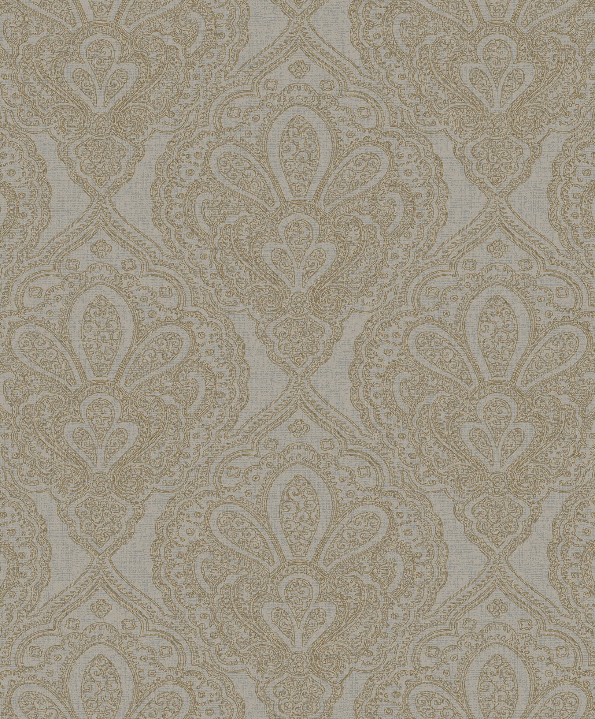 sample mehndi damask grey gold from the emporium collection by galerie wallcoverings 1