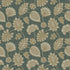 Sample Flower Fan Wallpaper in Green/Beige