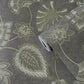 Flower Fan Wallpaper in Deep Silver/Grey