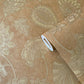 Flower Fan Wallpaper in Bronze/Brown