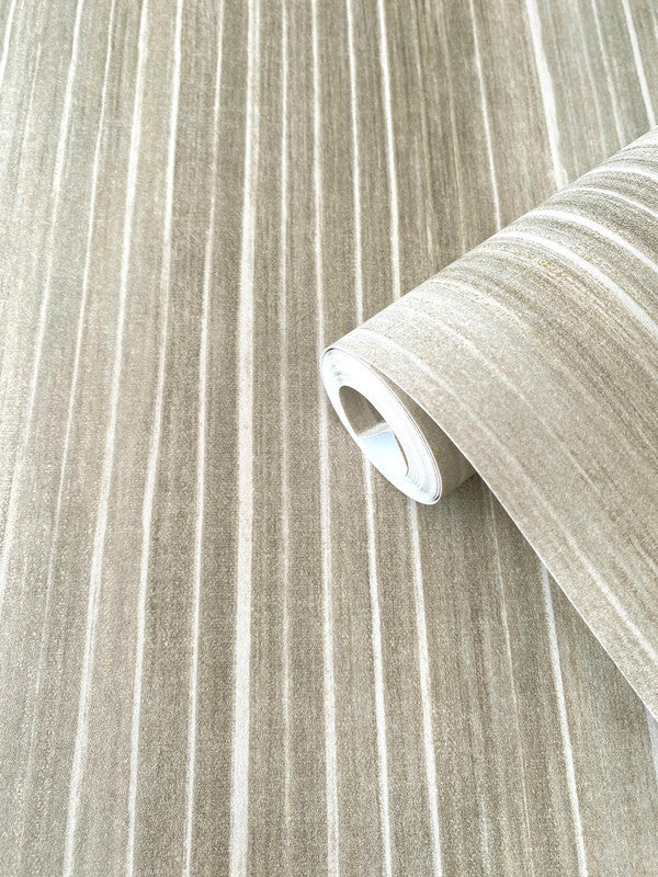 Vertical Stripe Wallpaper in Beige