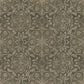 Floral Stripe Wallpaper in Bronze/Brown