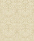 Damask Wallpaper in Beige