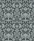 Sample Damask Wallpaper in Blue
