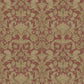 Damask Wallpaper in Red/Bronze/Brown