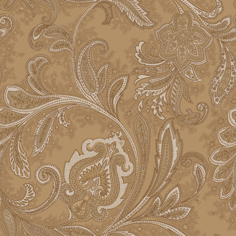 Paisley Wallpaper in Bronze/Brown