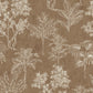 Floating Foliage Wallpaper in Beige