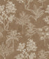 Floating Foliage Wallpaper in Beige