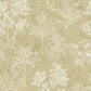Floating Foliage Wallpaper in Bronze Brown