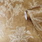 Floating Foliage Wallpaper in Gold