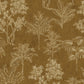 Floating Foliage Wallpaper in Gold